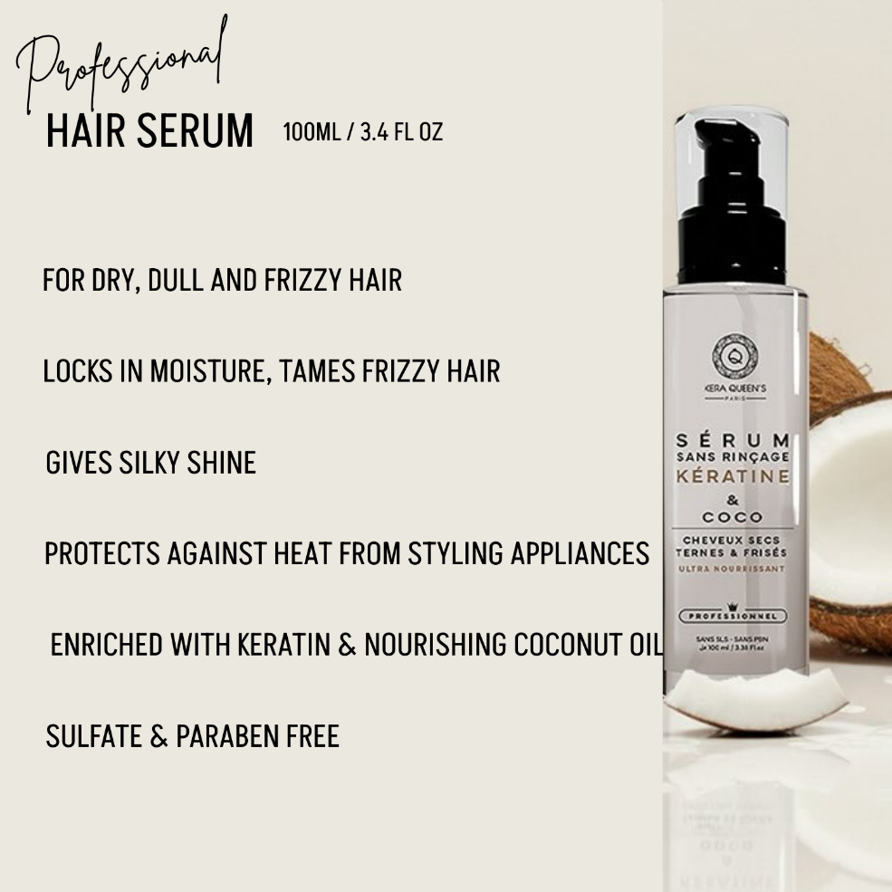 Hair Serum Keratin and Coconut Oil