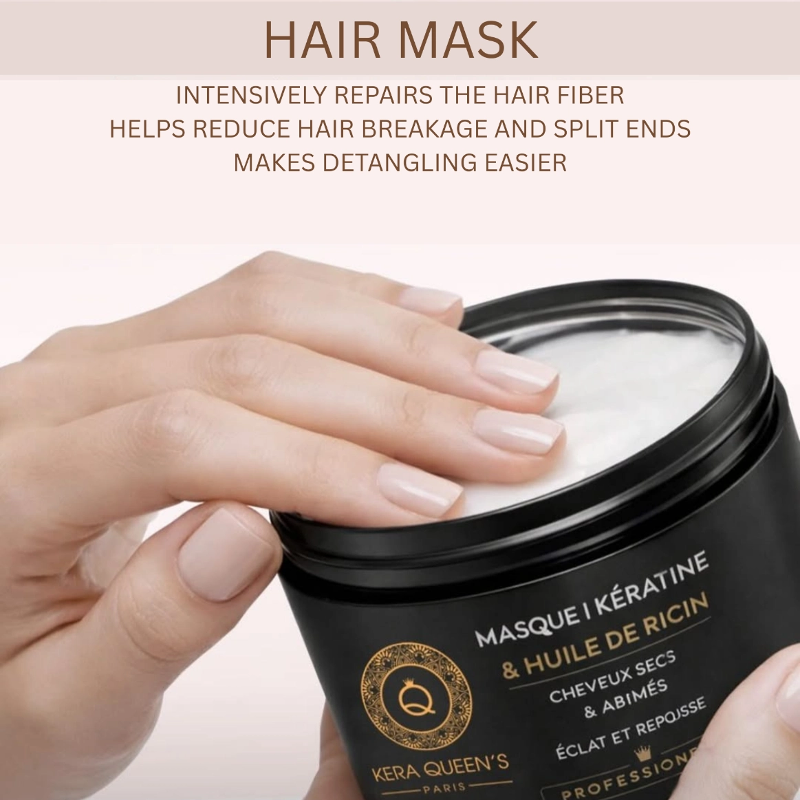 Hair Mask Keratin and Castor Oil